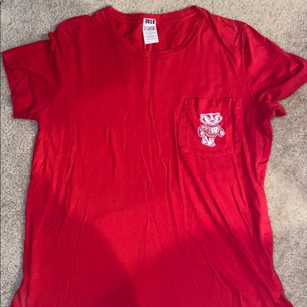 Wisconsin Badger PINK T-shirt